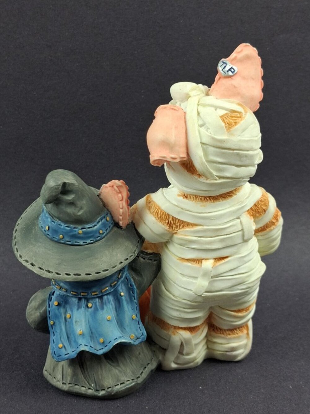 Enesco 1995 & 1998 TLP Figurines Halloween "Frankenswine" & Mummy Pig Set - Picture 9 of 15